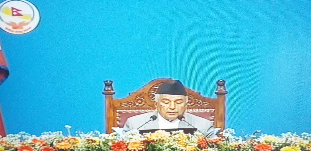 राष्ट्रपति रामचन्द्र पौडेल संसदमा