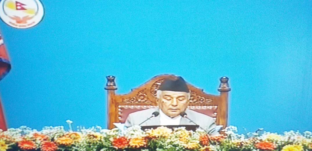 राष्ट्रपति रामचन्द्र पौडेल संसदमा
