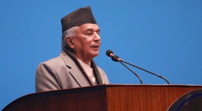 रामचन्द्र पौडेल संसदमा बोल्दै