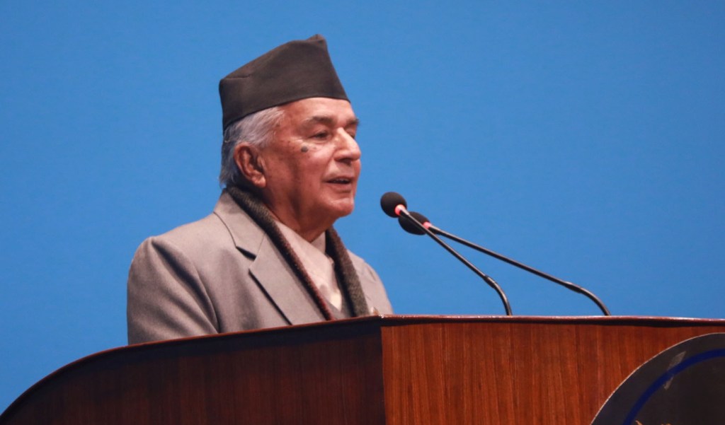 रामचन्द्र पौडेल संसदमा बोल्दै