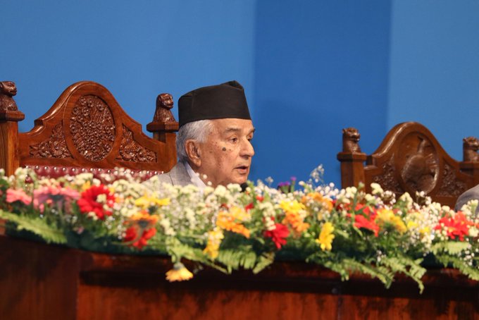 राष्ट्रपति रामचन्द्र पौडेल संसदमा