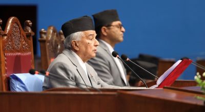 राष्ट्रपति रामचन्द्र पौडेल संसदमा