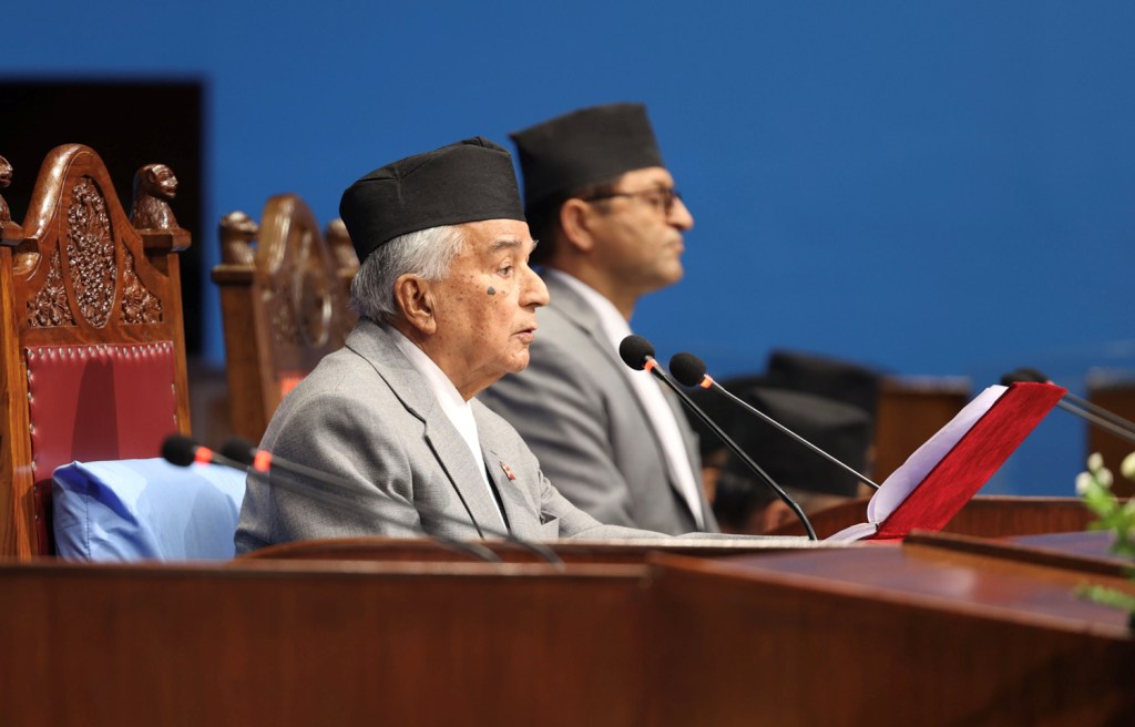 राष्ट्रपति रामचन्द्र पौडेल संसदमा
