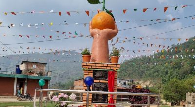 गोरखाको मनकामनामा बनाइयो सुन्तलाको प्रतिमा