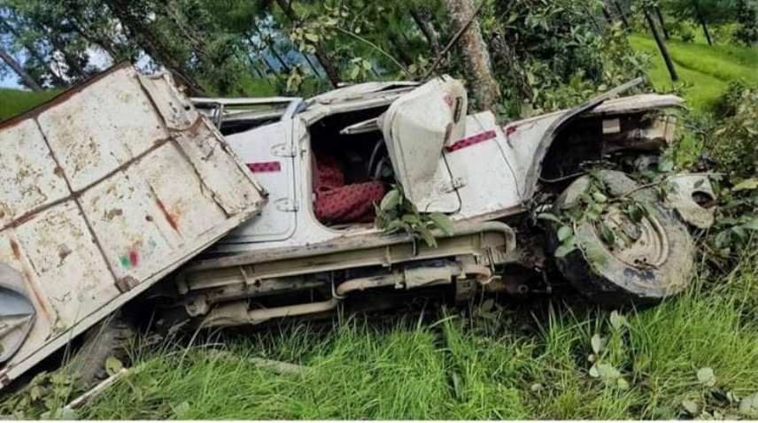 गोरखामा जन्ती बोकेको जिप दुर्घटना