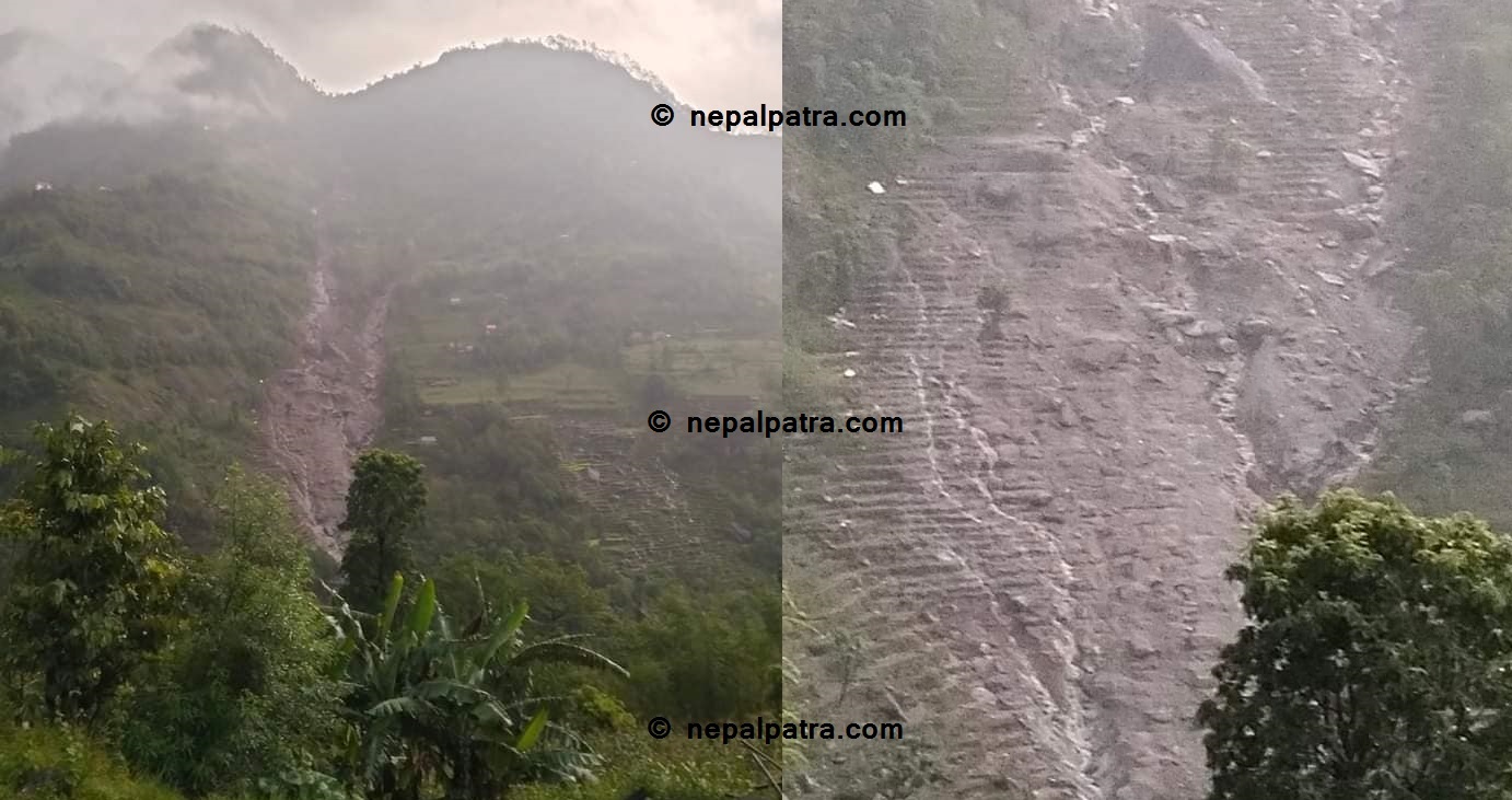 ताप्लेजुङमा बाढीले तीन घर बगायो