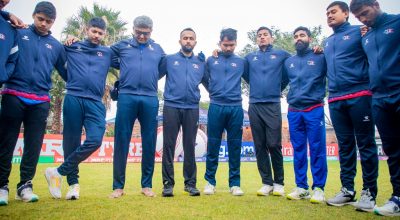 नेपालले नेदरल्यान्ड्सलाई १६८ रनको चुनौती दियो