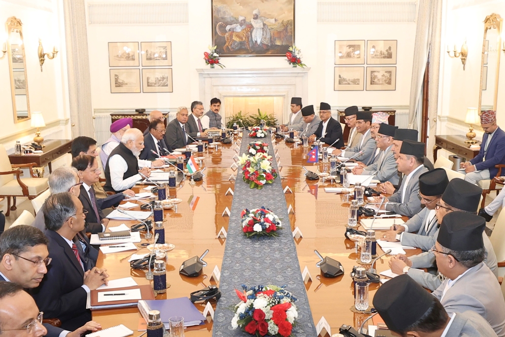 प्रधानमन्त्री प्रचण्ड र नरेन्द्र मोदी