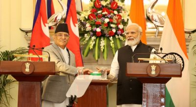 प्रधानमन्त्री प्रचण्ड र नरेन्द्र मोदी