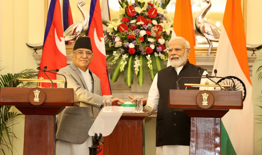 प्रधानमन्त्री प्रचण्ड र नरेन्द्र मोदी