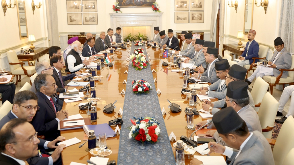 प्रधानमन्त्री प्रचण्ड र नरेन्द्र मोदी