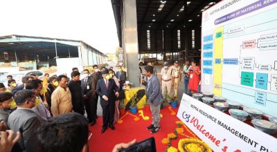 प्रचण्डद्वारा इन्दोरस्थित फोहर व्यवस्थापन केन्द्रको अवलोकन