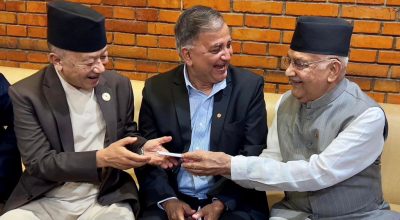 केपी शर्मा ओली, ईश्वर पोखरेल र सुवास नेम्वाङ