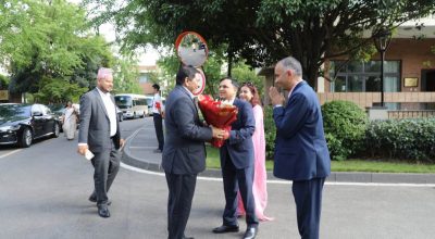 उपप्रधानमन्त्री नारायणकाजी श्रेष्ठ स्वदेश फिर्ता