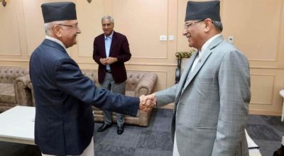 प्रचण्ड, ओली र देउवा