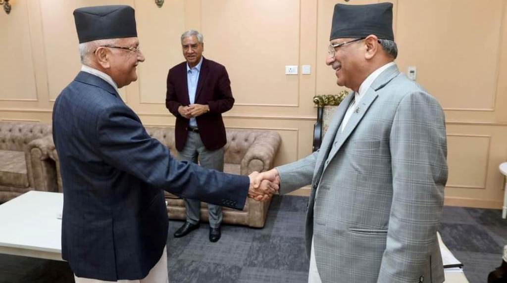 प्रचण्ड, ओली र देउवा