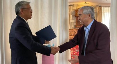 शेरबहादुर देउवा र डोनाल्ड लू