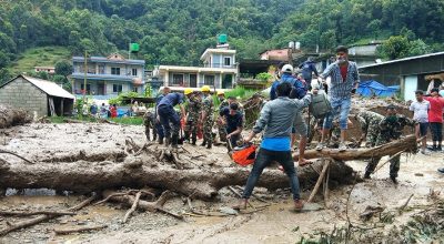 बागलुङमा पहिरो