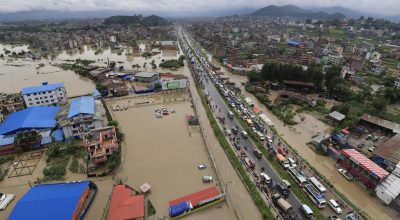भक्तपुरमा भारी वर्षा