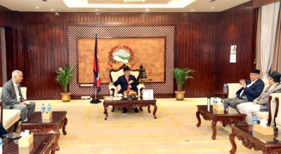 प्रचण्ड, केपी ओली, शेरबहादुर देउवा र देवराज घिमिरे