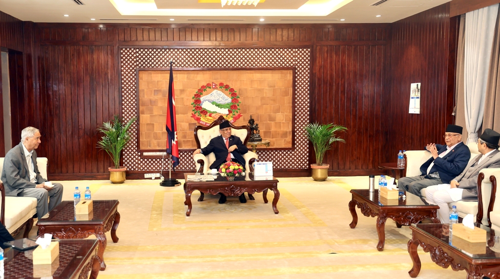 प्रचण्ड, केपी ओली, शेरबहादुर देउवा र देवराज घिमिरे