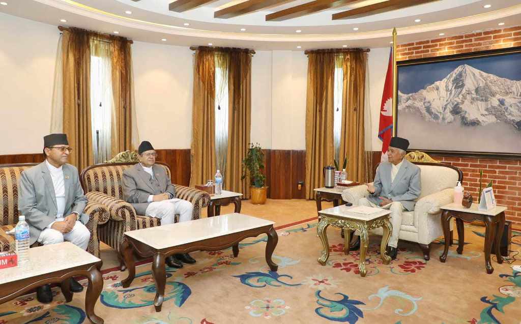 राष्ट्रपति, सभामुख र राष्ट्रियसभाका अध्यक्षसँग छलफल