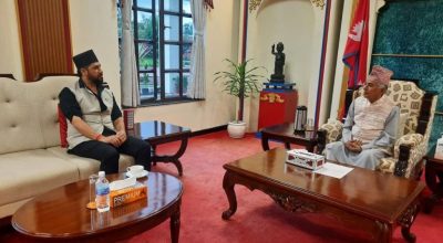 राष्ट्रपति पौडेल र रास्वपा सभापति रवि लामिछानेले भेटवार्ता