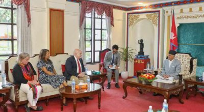 राष्ट्रपति पौडेलसँग अमेरिकी संसदीय प्रतिनिधिमण्डलद्धारा भेट