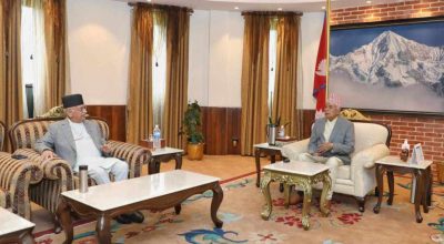 रामचन्द्र पौडेल र केपी शर्मा ओली