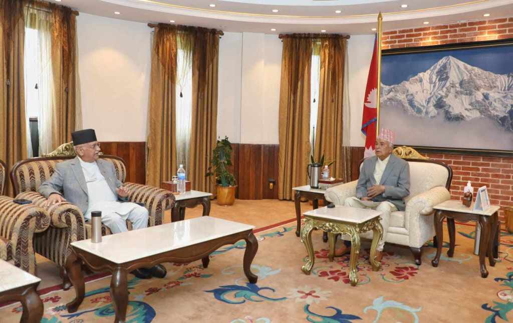 रामचन्द्र पौडेल र केपी शर्मा ओली