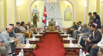 राष्ट्रपति रामचन्द्र पौडेल सर्वदलीय बैठक