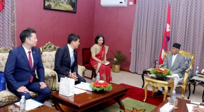 राष्ट्रपति पौडेलसँग जापानी सांसदहरुको भेटवार्ता