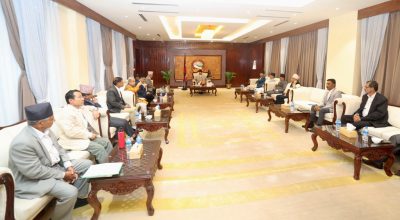 सत्ता गठबन्धनको बैठक