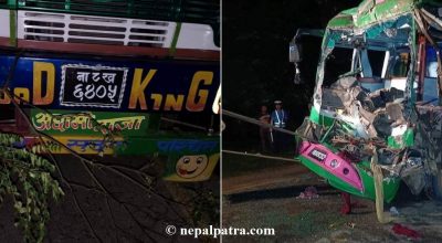 बाँकेमा बस दुर्घटना