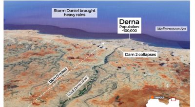 लिबियामा ठूलो बाढी