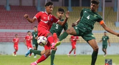 नेपाल पाकिस्तानसँग पराजित