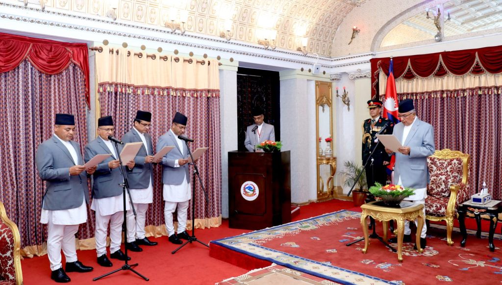 राष्ट्रपति पौडेलसमक्ष चार मुलुकका नेपाली राजदूतको शपथ