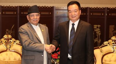 प्रधानमन्त्री प्रचण्ड र वाङ सियाङ