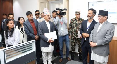 प्रधानमन्त्रीद्वारा समुद्घाटन