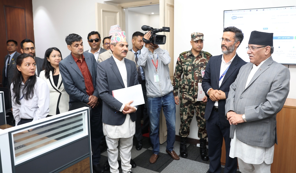 प्रधानमन्त्रीद्वारा समुद्घाटन