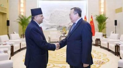 शङ्कर पोखरेल र लिउ जियनचाओ