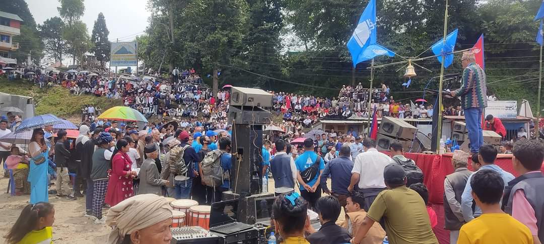 ताप्लेजुङमा राष्ट्रिय स्वतन्त्र पार्टीको भव्य खुला सभा