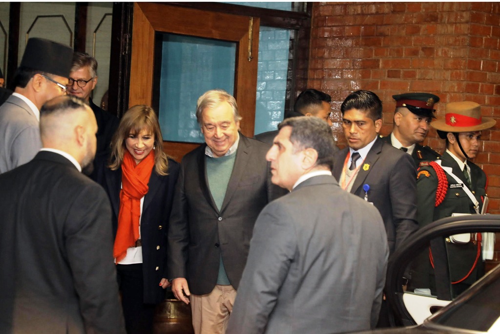 एन्टोनियो गुटेरेस नेपालमा