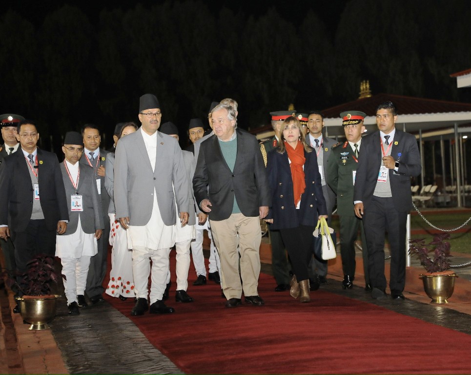 एन्टोनियो गुटेरेस नेपालमा