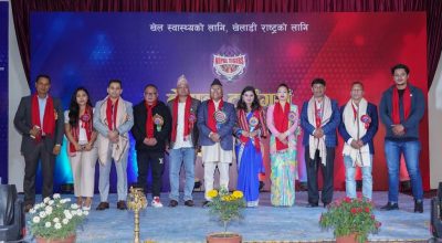 खेलकुद तथा समाजसेवामा योगदान दिएका तीन व्यक्तित्व सम्मानित