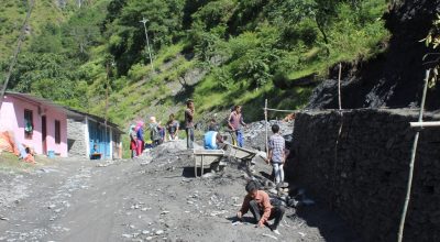 ढिलासुस्तीले थलिए सडक योजना