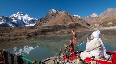 भारतीय प्रधानमन्त्री मोदीद्वारा पार्वती कुण्ड र आदि कैलाशको दर्शन
