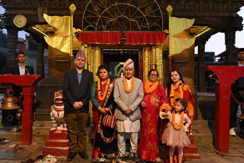 राष्ट्रपति पौडेलद्वारा विभिन्न शक्तिपीठको दर्शन