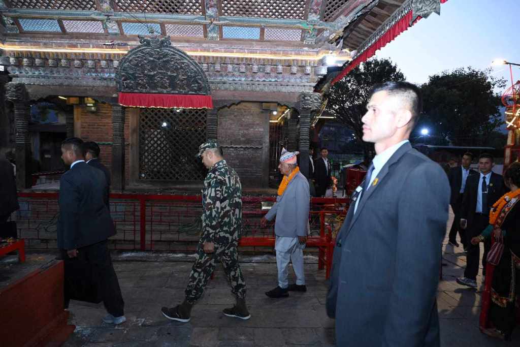 राष्ट्रपति पौडेलद्वारा विभिन्न शक्तिपीठको दर्शन