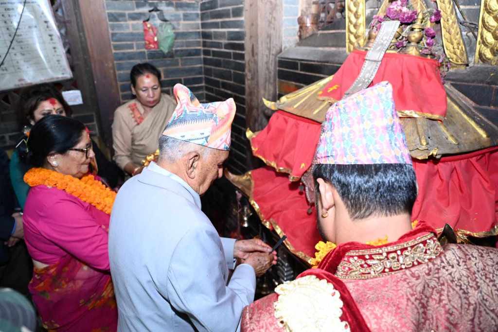 राष्ट्रपति पौडेलद्वारा विभिन्न शक्तिपीठको दर्शन